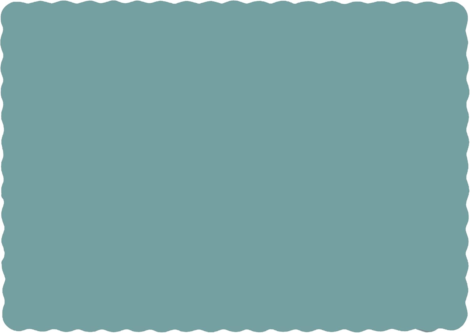 Party Favors Plus Sea Blue Paper Placemats Scalloped Edge 10 X 14 Inch 50 Count