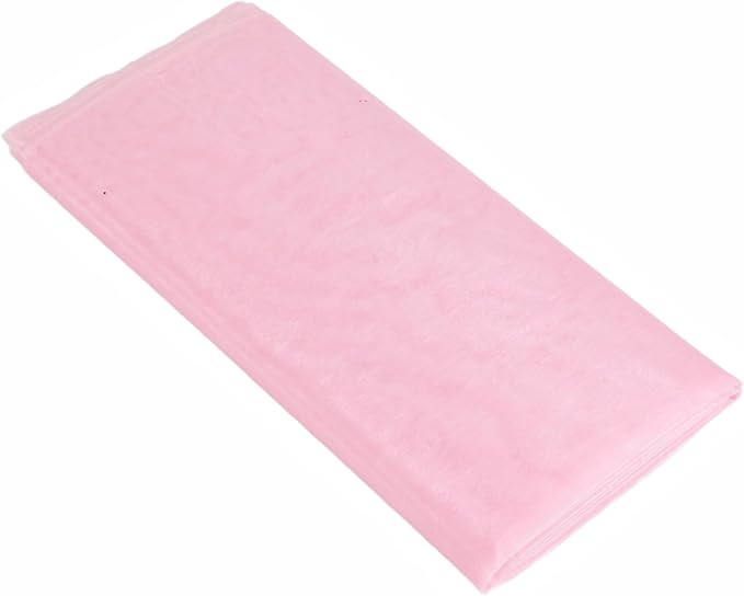 Party Favors Plus Pink Sheer Organza Fabric 54in X 30ft
