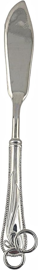 Stainless Steel Butter Knives with Beaded Handles, Set of 6