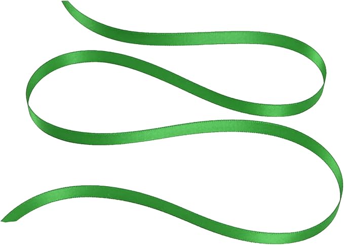 Party Favors Plus Emerald Green Double Face Satin Ribbon 1/8in 100 Yards