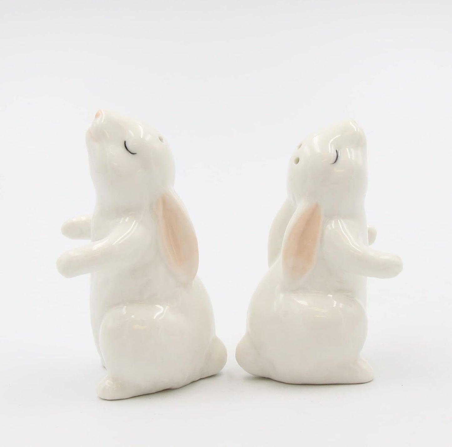 Cosmos Gifts Fine Porcelain Hugging Rabbits Salt and Pepper Shakers Set 3-5/8" H 21011