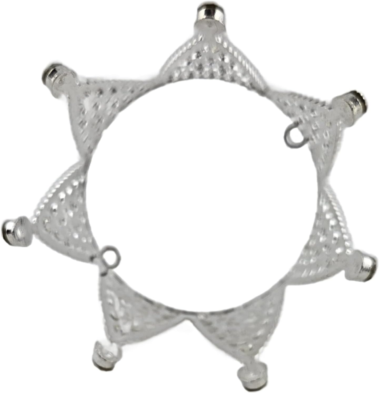 Party Favors Plus Silver Rhinestone Alloy Mini Crown 3.75 Inch Diameter 2.15 Inch Height Decorative Tiara