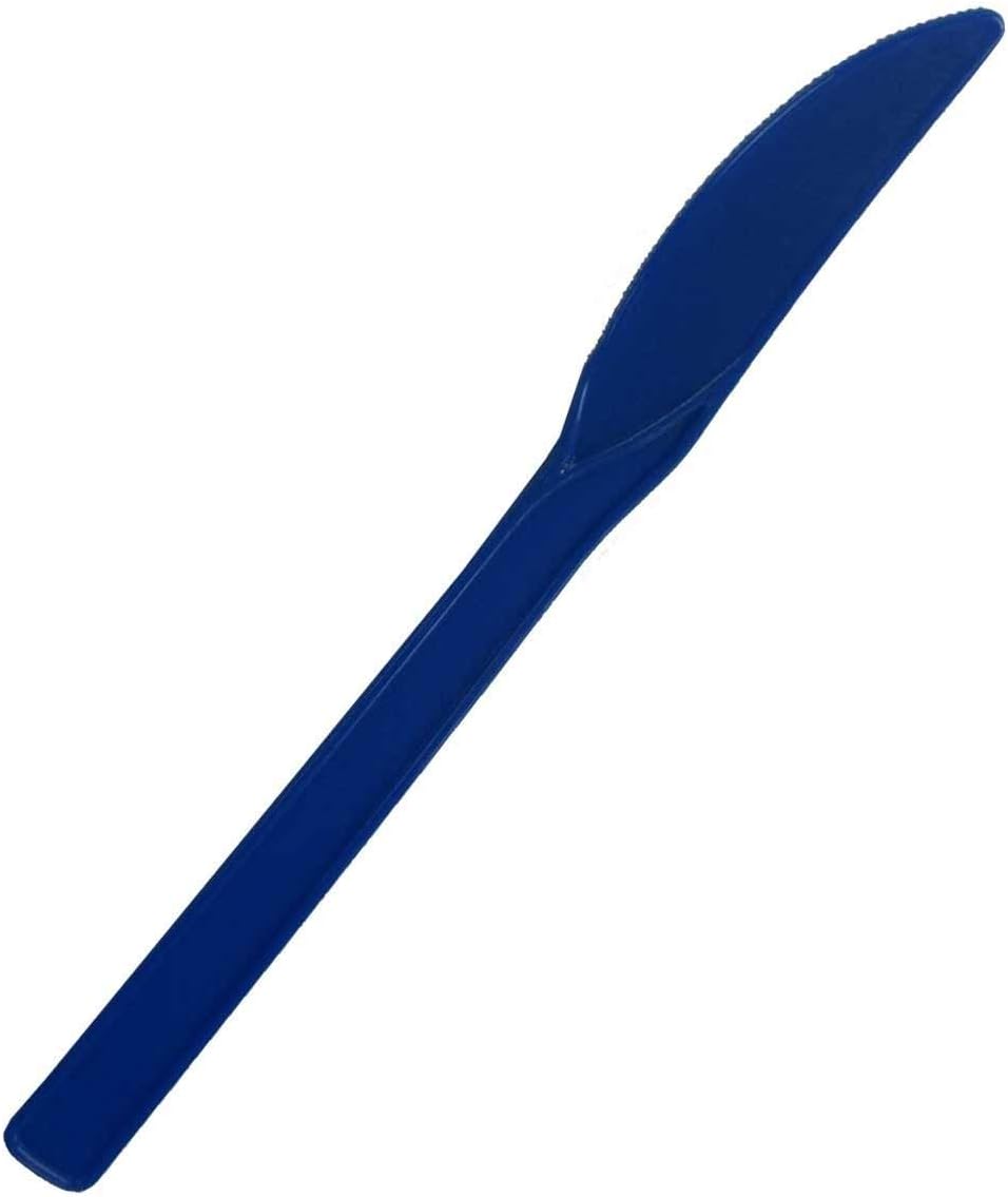 Party Favors Plus Royal Blue Plastic Knives 48 Count