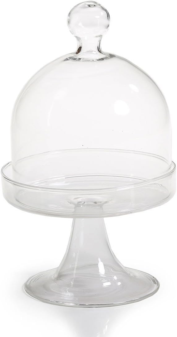 Party Favors Plus Clear Acrylic Mini Cake Holder With Dome 2x2.5 Inches 12 Count