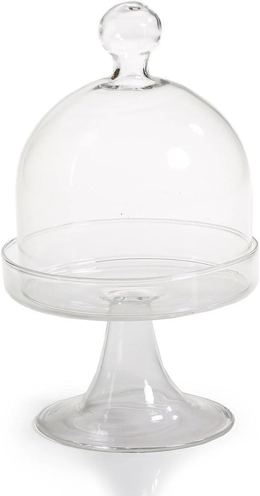 Party Favors Plus Clear Acrylic Mini Cake Holder With Dome 2x2.5 Inches 12 Count