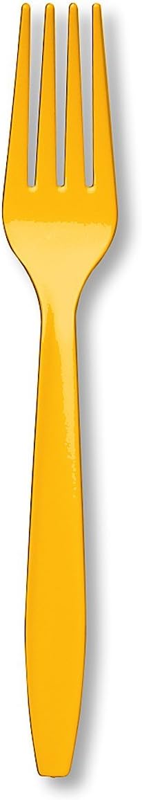 Creative Converting School Bus Yellow Plastic Forks