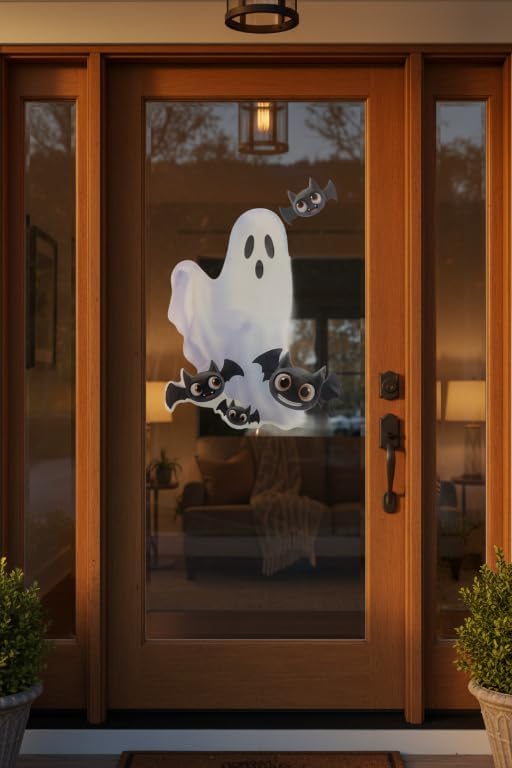 Halloween Window Decoration Assortment with Suction Cup 29.8x41.9cm