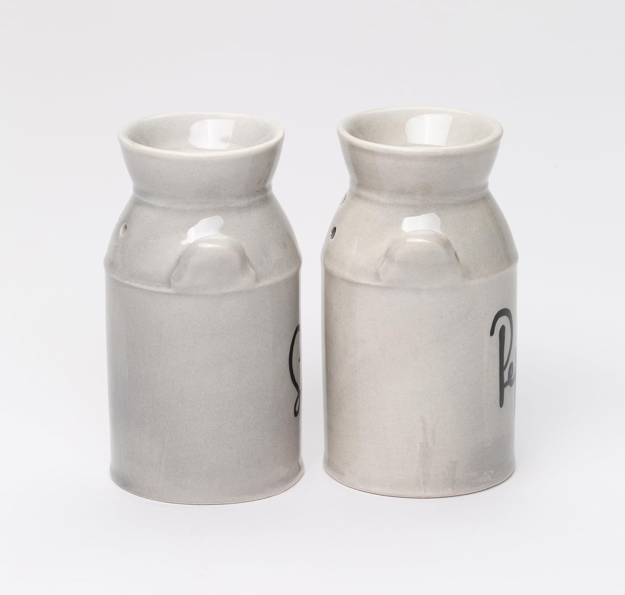 Cosmos Gifts Fine Porcelain Nostalgia Country Farmhouse Antique Milk Can Salt & Pepper Shakers Set 3-1/4" H