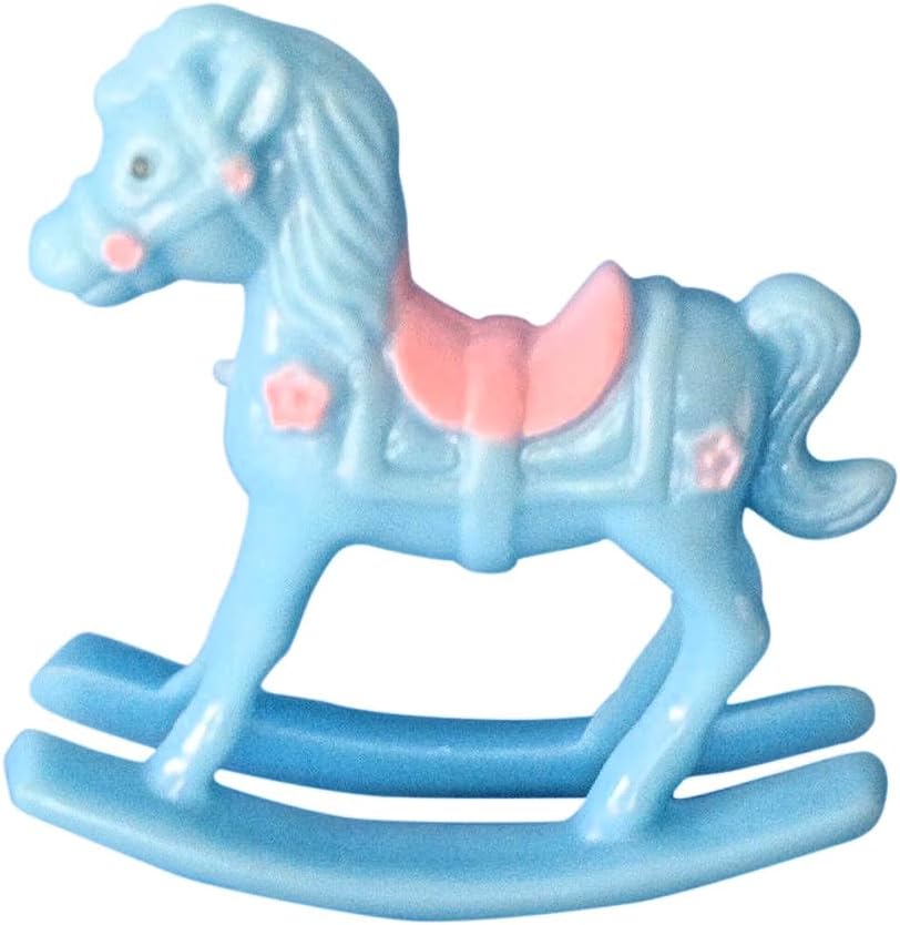 Party Favors Plus Plastic Rocking Horse Baby Shower Favors Blue 12 Count