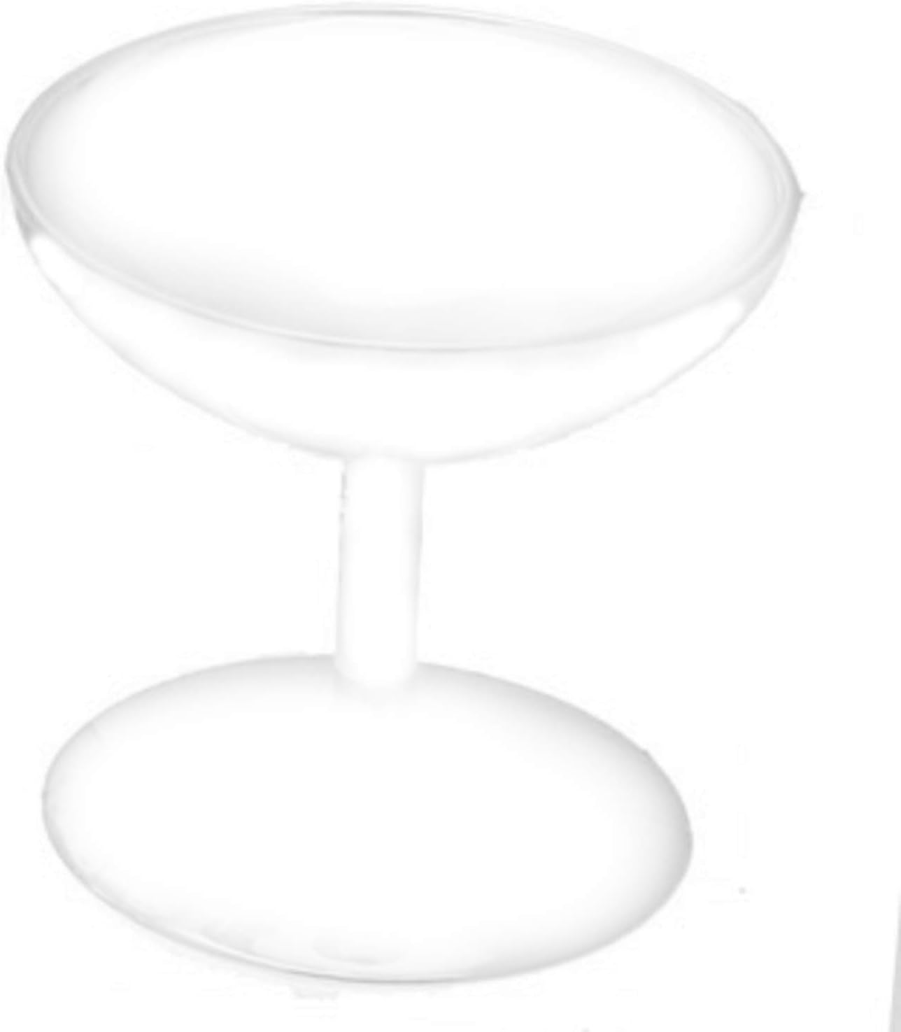Party Favors Plus Mini Plastic Champagne Glasses White 24 Count
