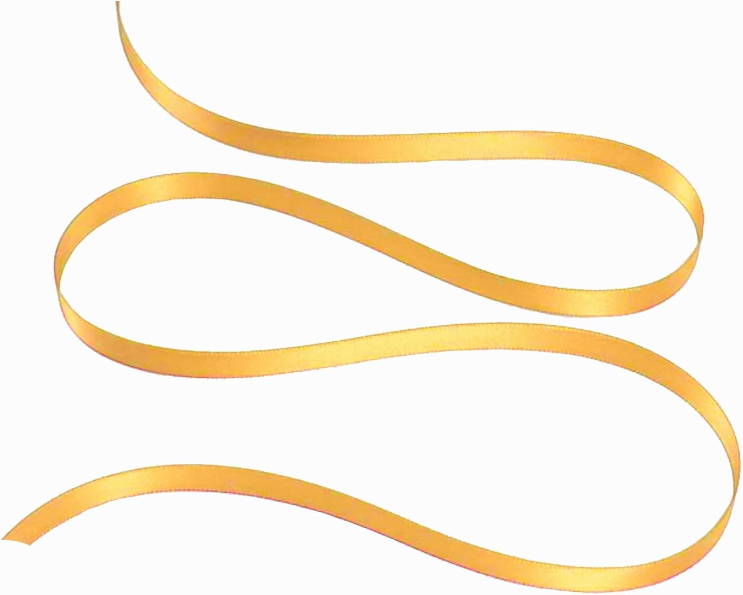 Party Favors Plus Harvest Yellow Double Face Satin Ribbon 1/8in 100 Yards