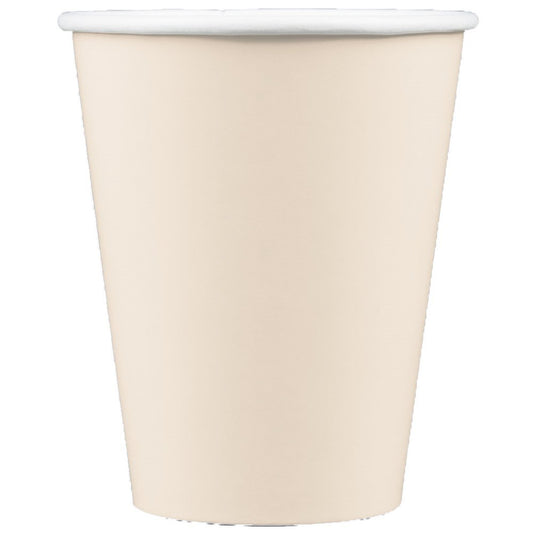 Party Favors Plus Ivory Wax Coated Paper Cups 9 Ounce 240 Count