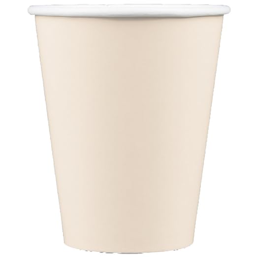 Party Favors Plus Ivory Wax Coated Paper Cups 9 Ounce 240 Count