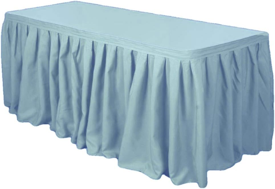 Party Favors Plus Light Blue Plastic Table Skirts 29 in x 13 Ft
