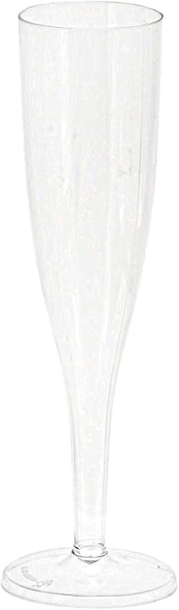 Party Favors Plus Clear Plastic Champagne Flutes 5 Oz 50 Count
