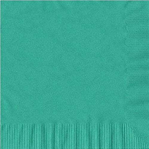 PFP 2-Ply Luncheon Napkins Bermuda Blue 6-1/2" x 6-1/2" 100 Count