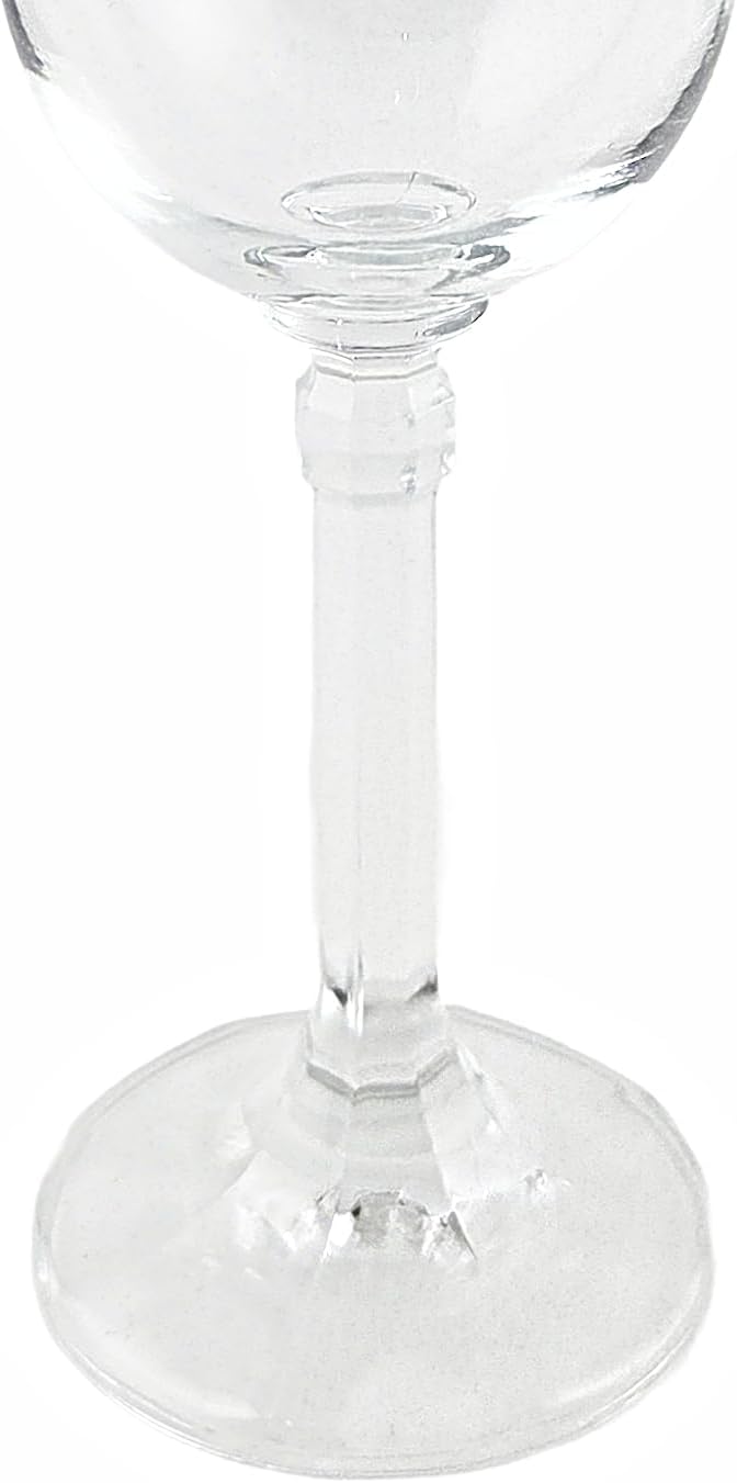 Party Favors Plus Clear Glass Champagne Flutes 6.5 oz 8 Inch Set of 6