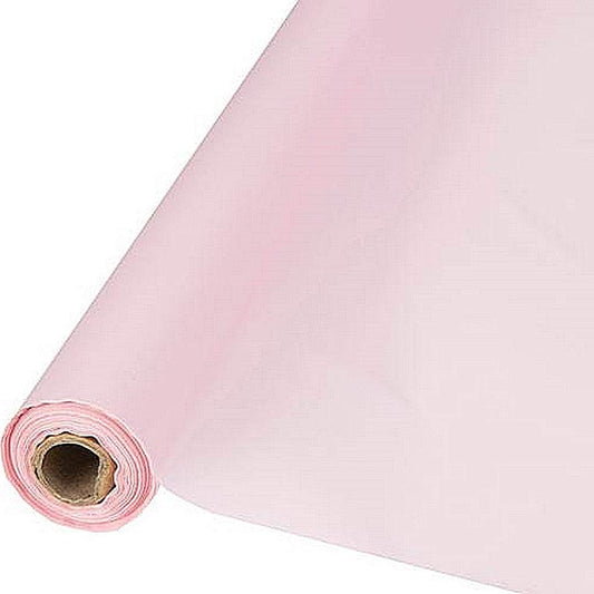 Party Favors Plus Heavy Duty Plastic Tablecloth Roll Pink 40in x 150ft