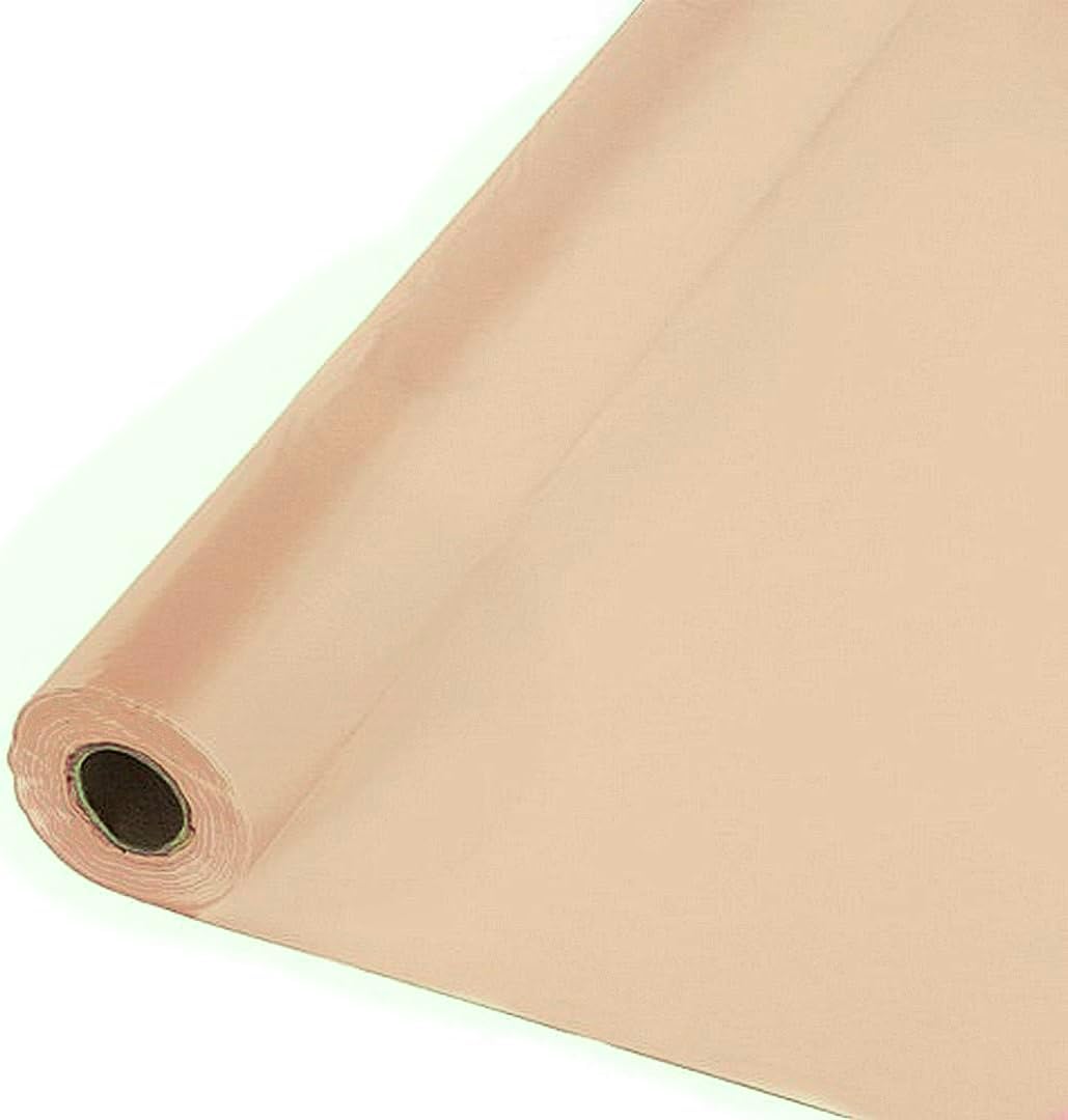 Party Favors Plus Peach Plastic Banquet Roll 40 Inch x 150 Ft Heavy Duty