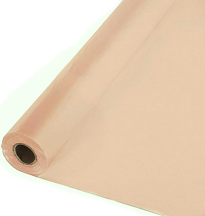 Party Favors Plus Peach Plastic Banquet Roll 40 Inch x 150 Ft Heavy Duty
