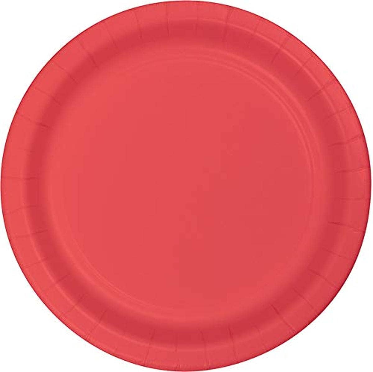 Creative Converting Round Paper Dinner Plates Coral 8.75" 24 Count