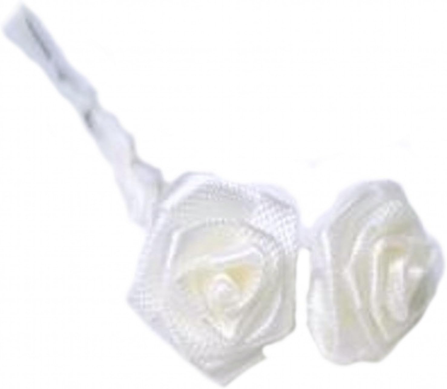 Party Favors Plus Ivory Silk Mini Wrap Roses Wedding Flower Picks 144 Count
