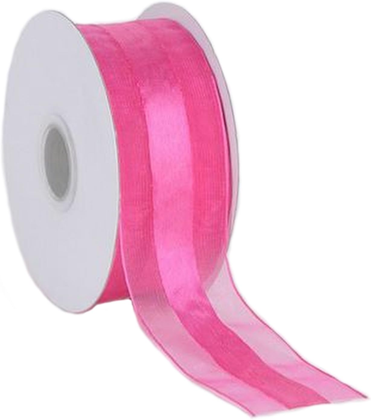 Party Favors Plus Light Pink Organza and Satin Ribbon 1.5in 25 Yards