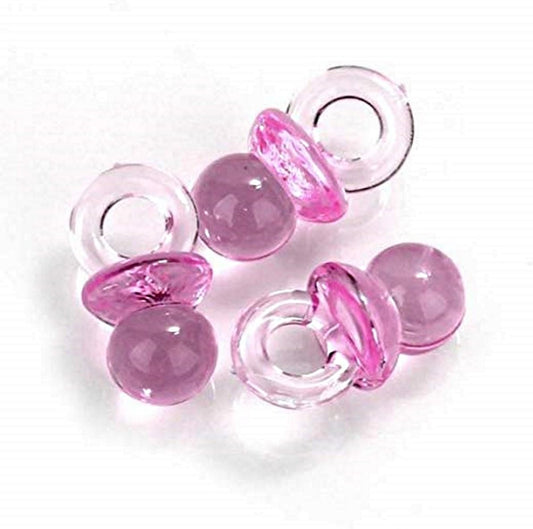 Party Favors Plus Pink Plastic Pacifiers Baby Shower Favor 24 Count