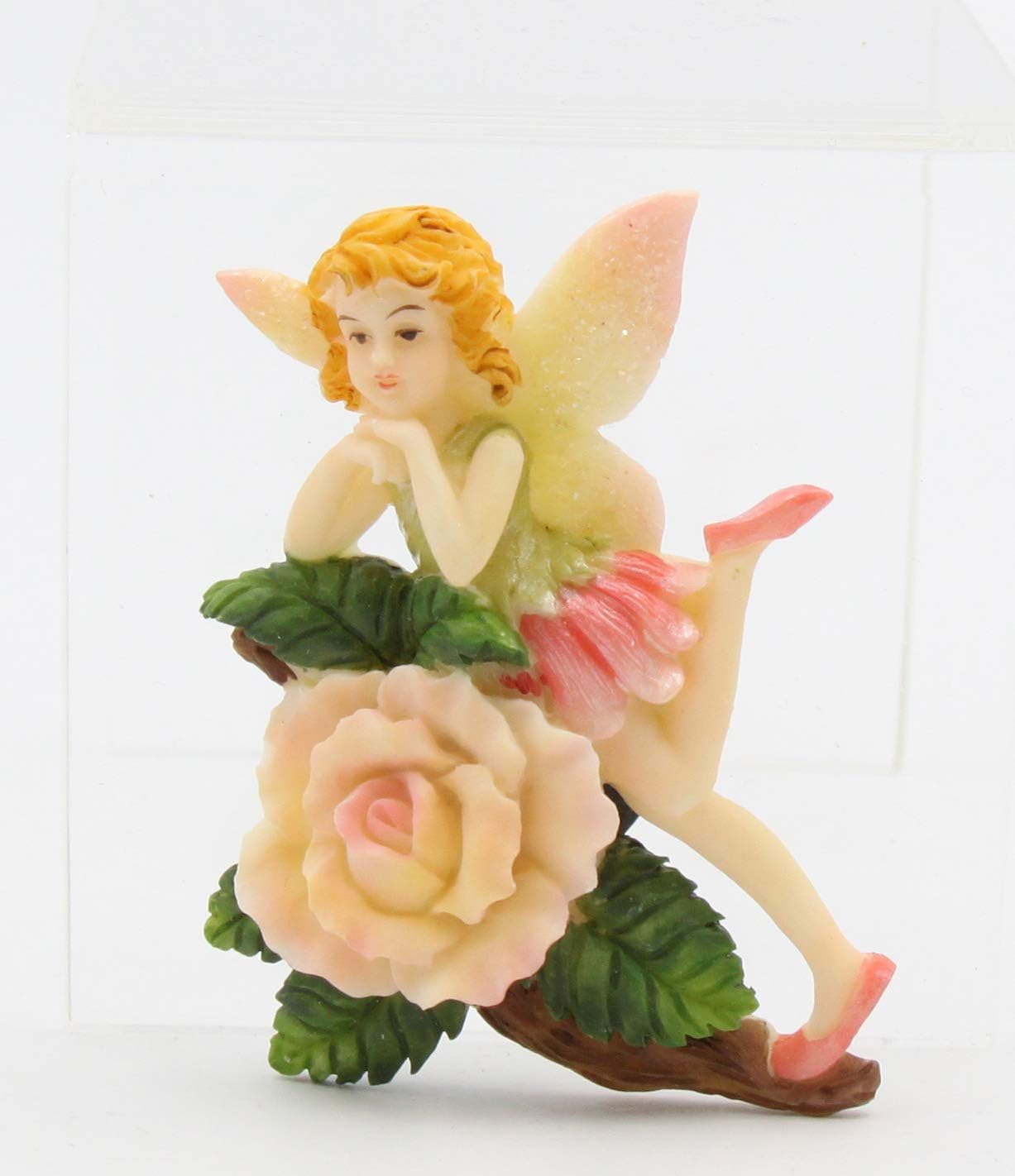 Cosmos Gifts Fine Polyresin Fairy Angel with Flowers Refrigerator Magnet Set of 6 3" 752593061097