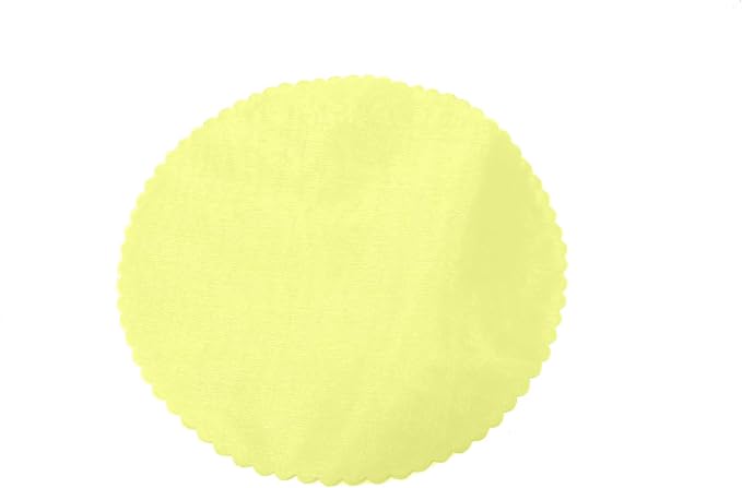 Party Favors Plus Yellow Organza Scalloped Circles 14 Inches 25 Count