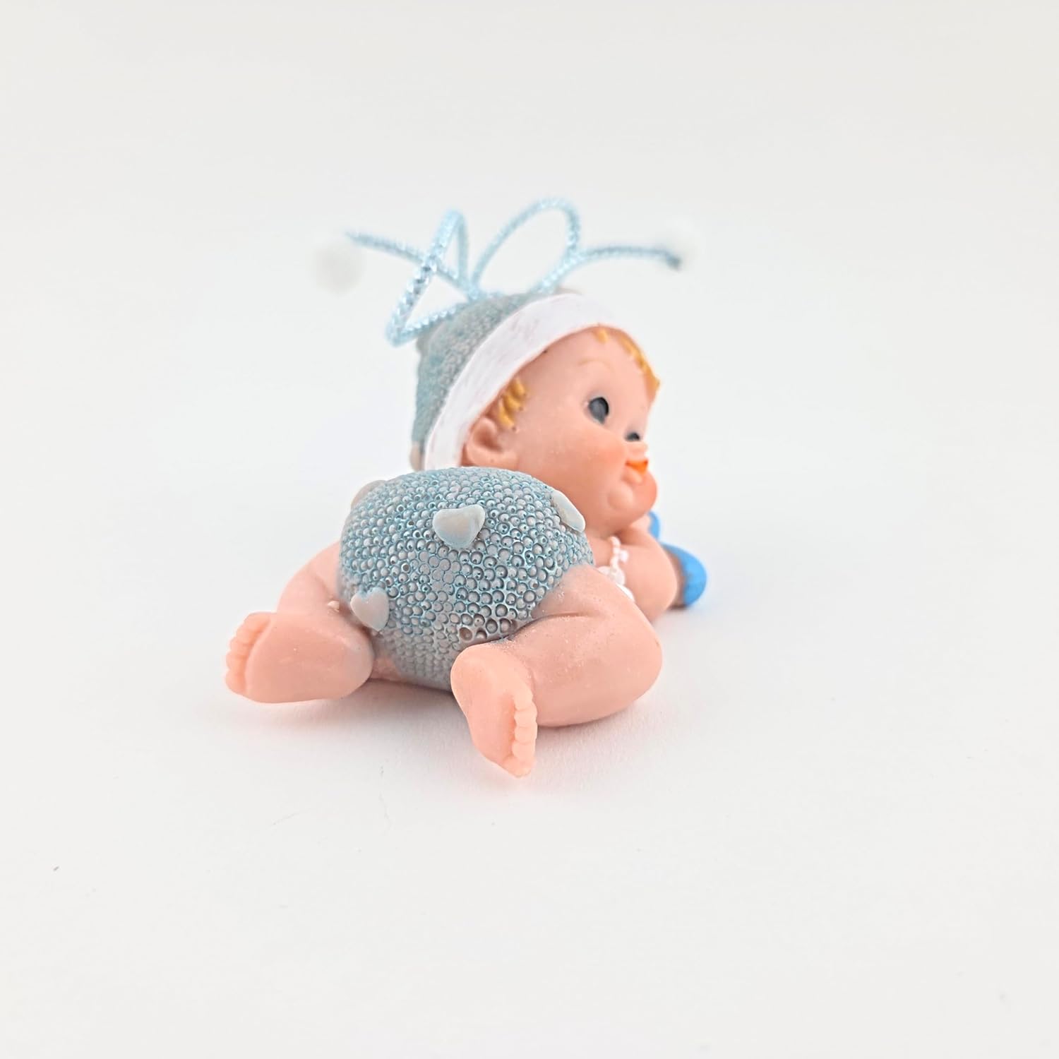 Party Favors Plus Blue Baby Boy Resin Figurine Cake Topper 2 Count