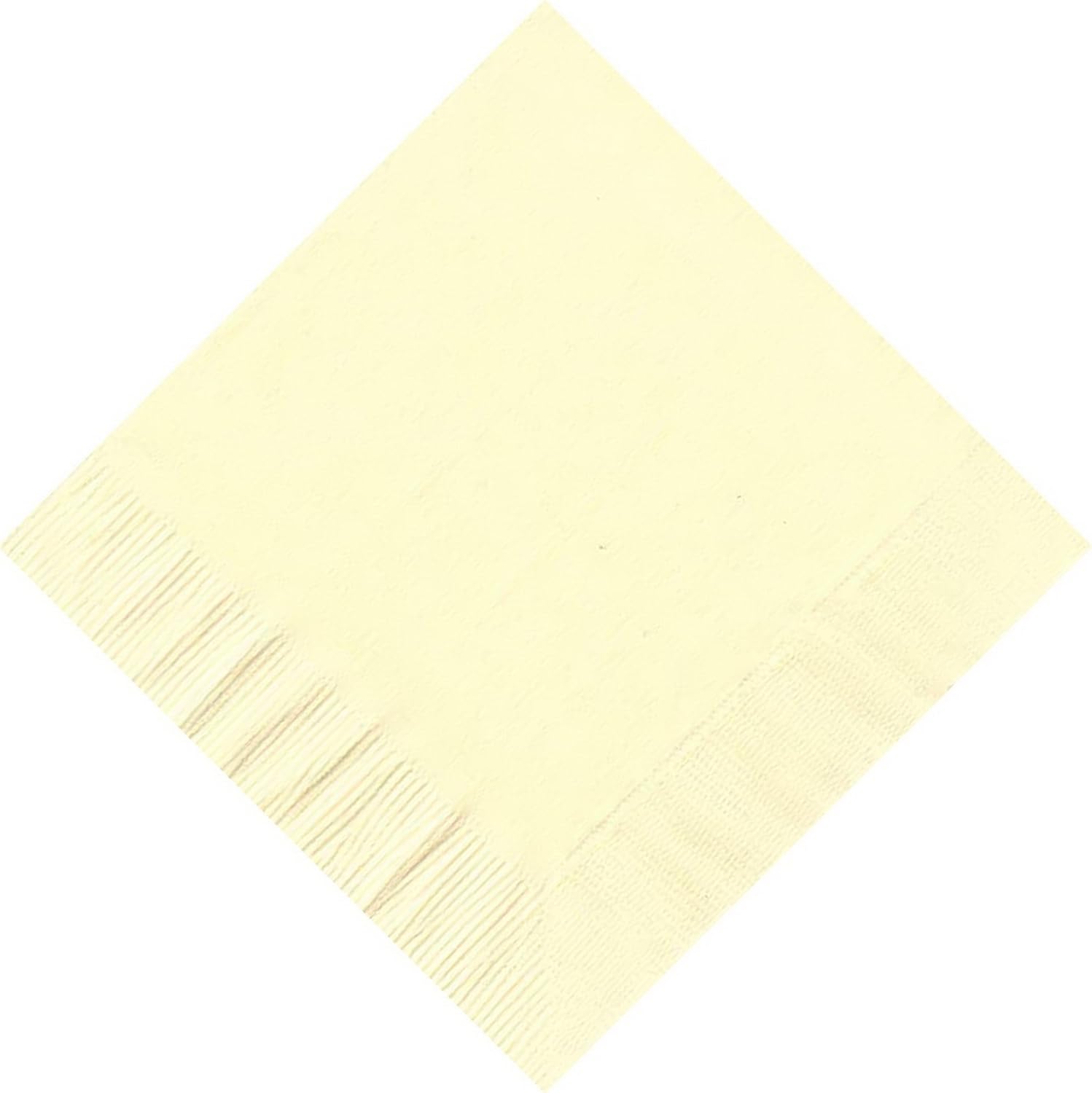 Party Favors Plus Ivory Paper Cocktail Napkins 5 Inch 50 Count