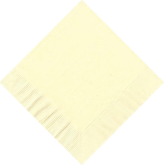 Party Favors Plus Ivory Paper Cocktail Napkins 5 Inch 50 Count
