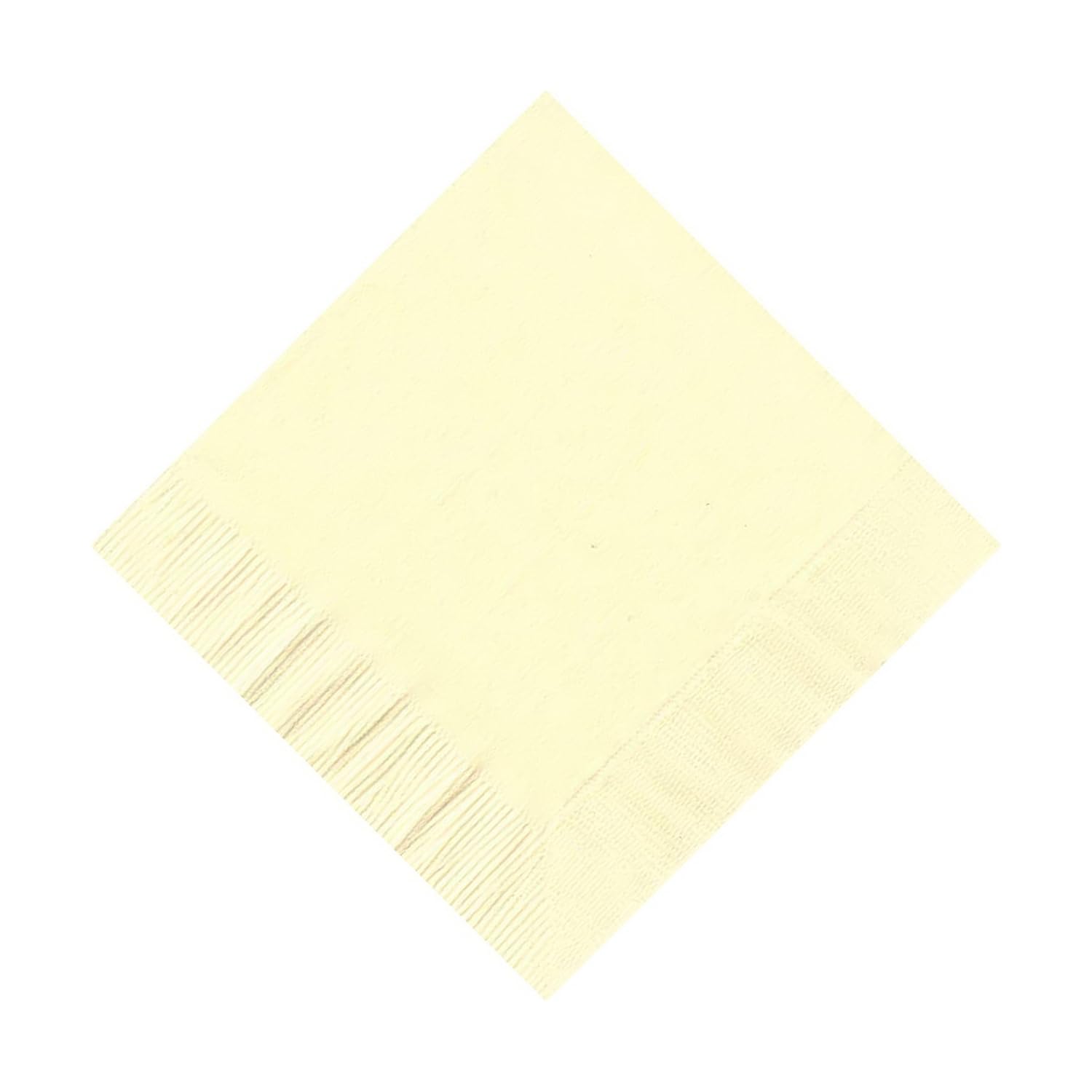 Party Favors Plus Beverage Cocktail Napkins Ivory 600 Count