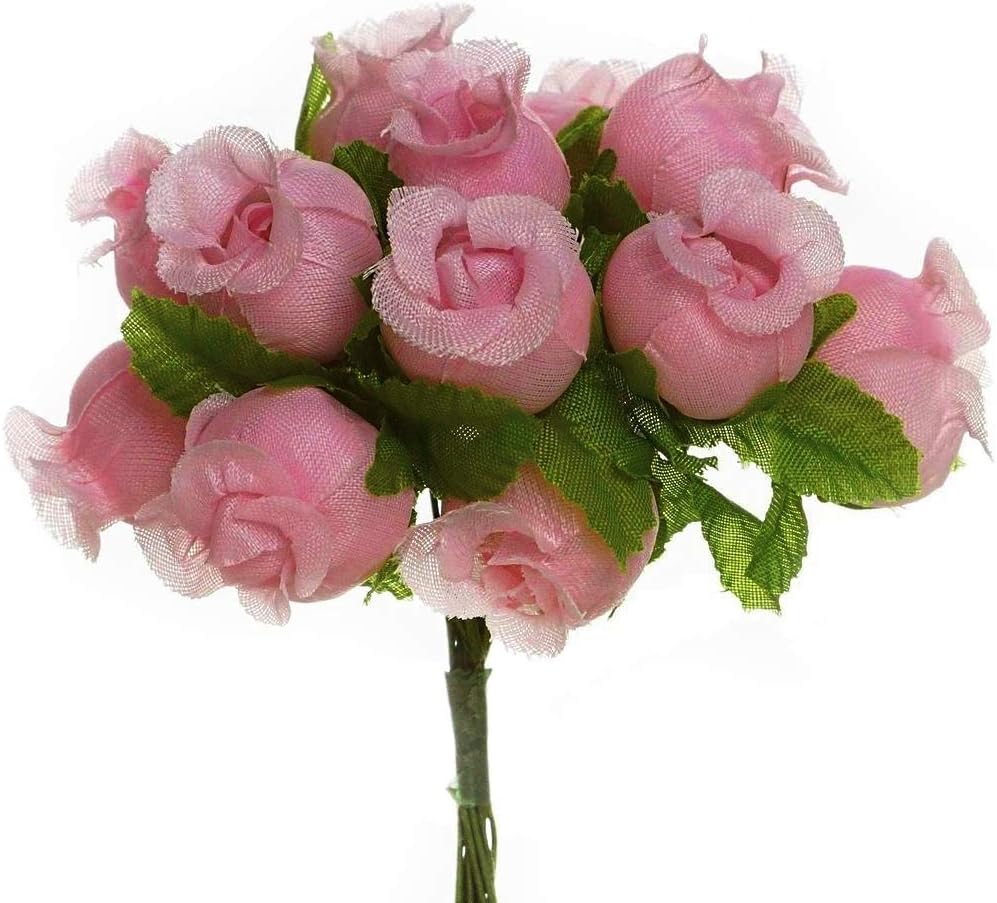 Party Favors Plus Mauve Mini Wrap Rose Wedding Flower Pick 144 Count