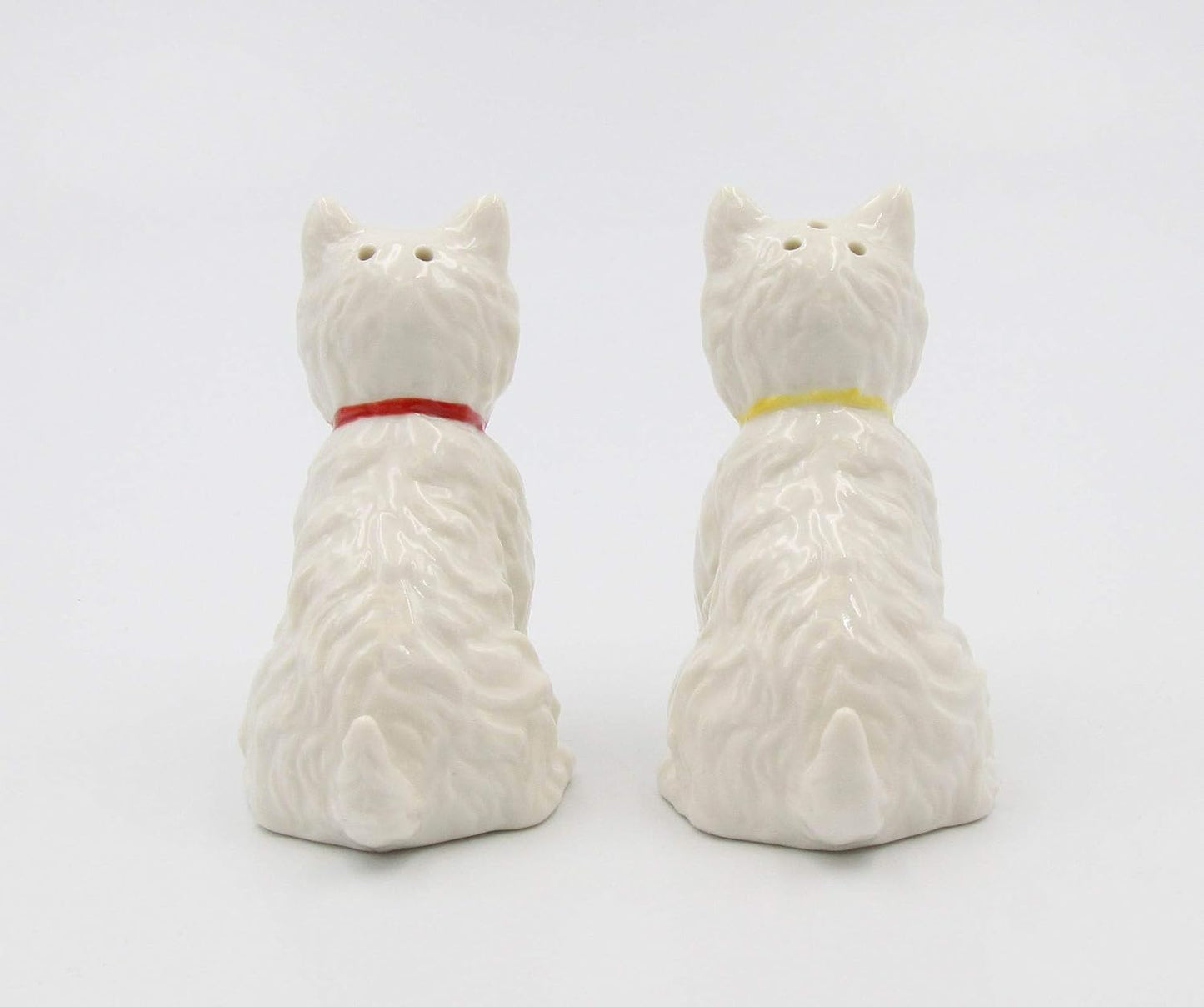 Cosmos Gifts Fine Porcelain West Highland White Terrier Shamrocks Salt and Pepper Shakers Set 2-7/8 In White