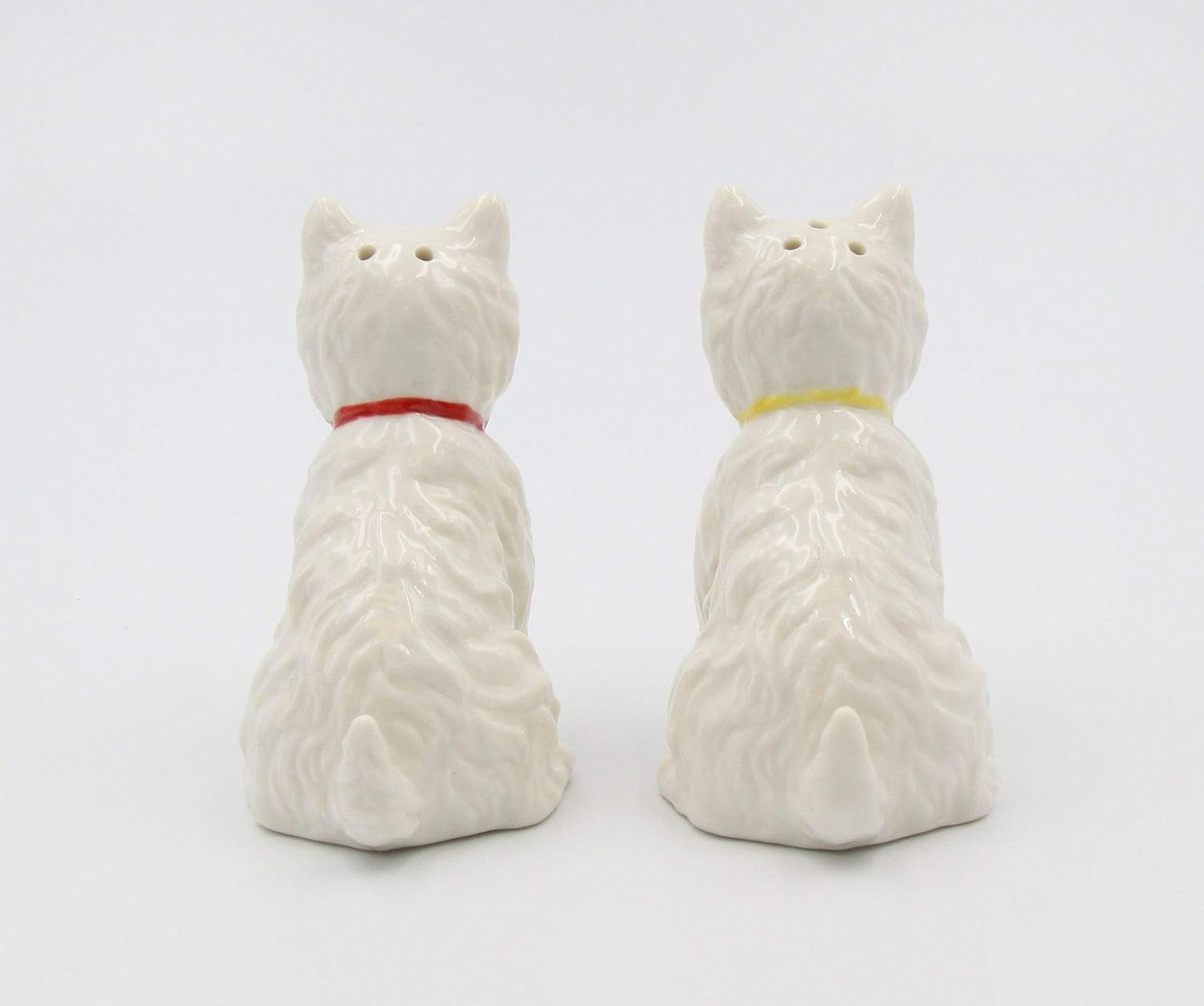 Cosmos Gifts Fine Porcelain West Highland White Terrier Shamrocks Salt and Pepper Shakers Set 2-7/8 In White