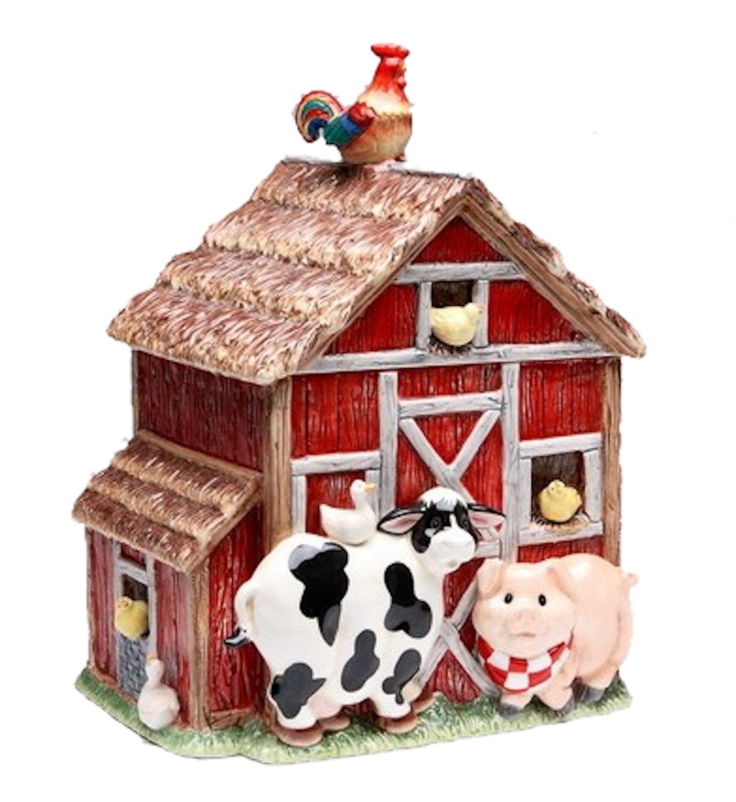 Appletree Design Barn Yard Cookie Jar, 10-3/8-Inch