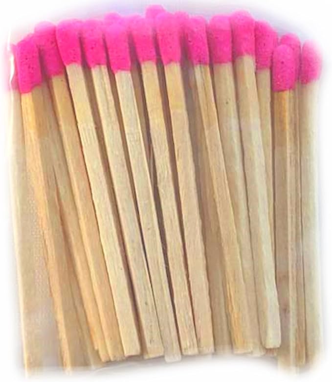 Party Favors Plus Dark Pink Wooden Safety Matches 250 Count