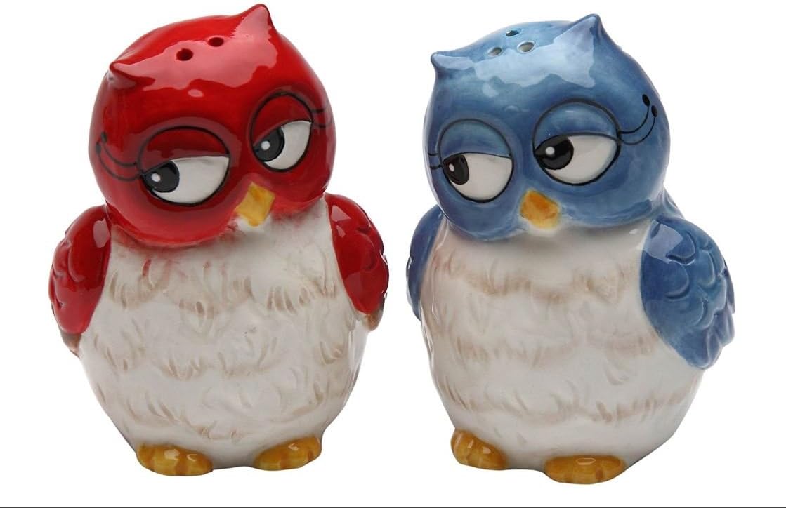 Cosmos Gifts Pair of Owls Salt and Pepper Shaker Set