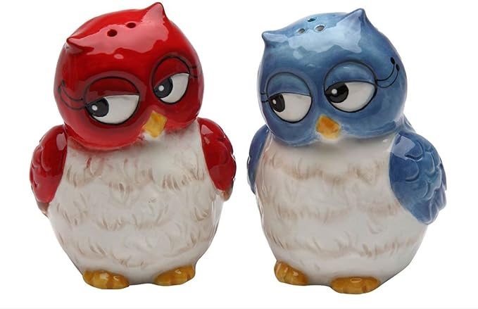 Cosmos Gifts Pair of Owls Salt and Pepper Shaker Set