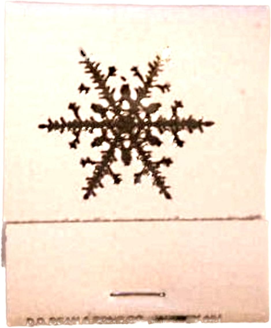 Party Favors Plus White Imprinted Snowflake Matchbooks 50 Count