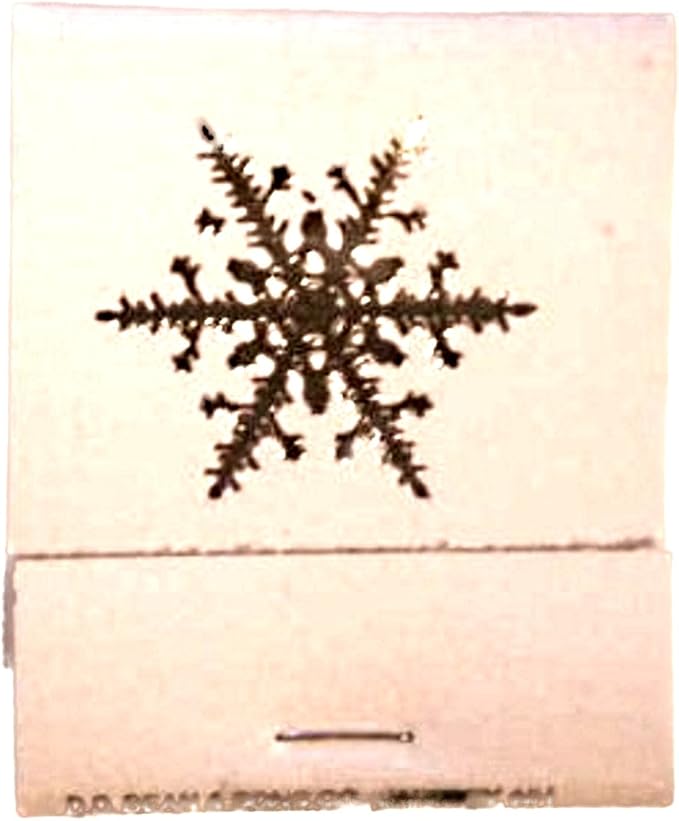 Party Favors Plus White Imprinted Snowflake Matchbooks 50 Count