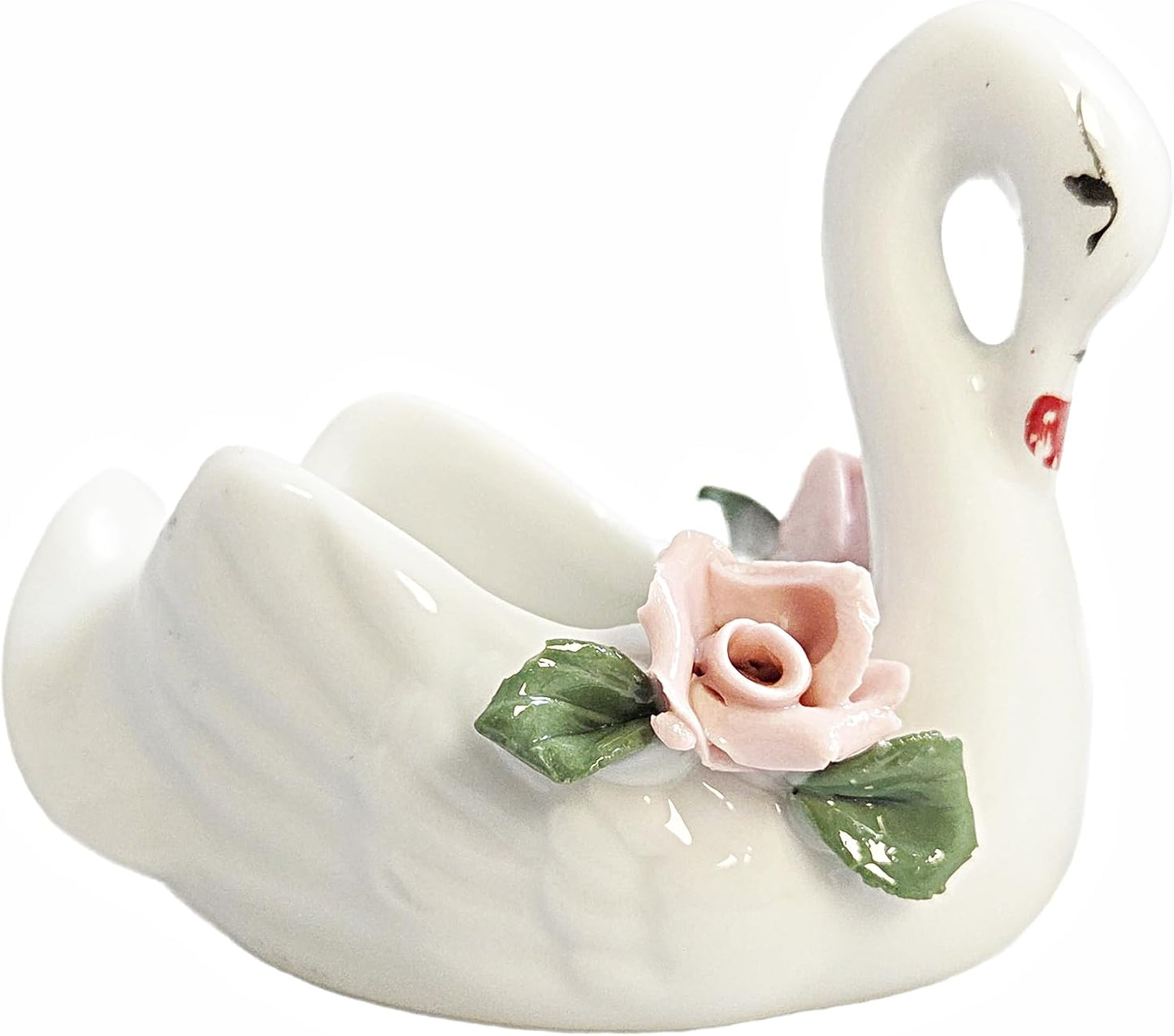 Party Favors Plus Ceramic Swan Ring Holder Set 3 Piece