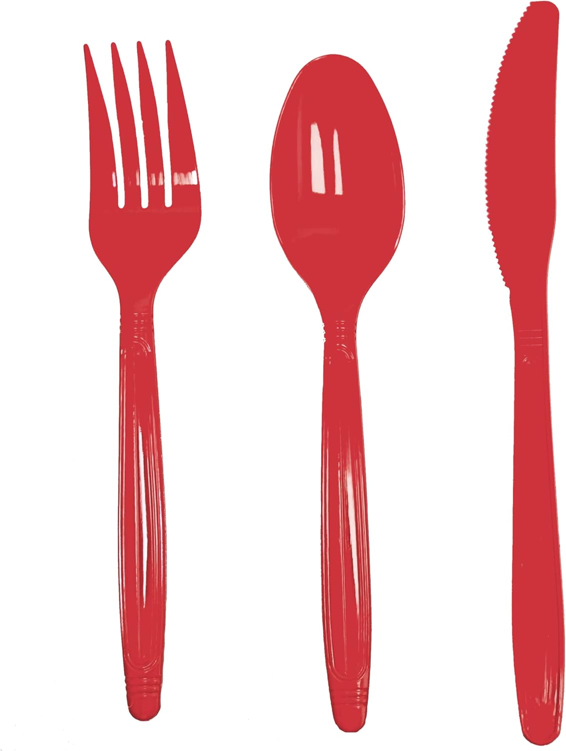 Party Favors Plus Red Plastic Cutlery Set 48 Count