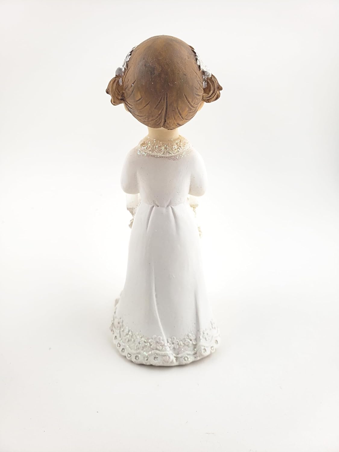 Party Favors Plus White Polyresin First Communion Praying Girl Figurine 6 Inch
