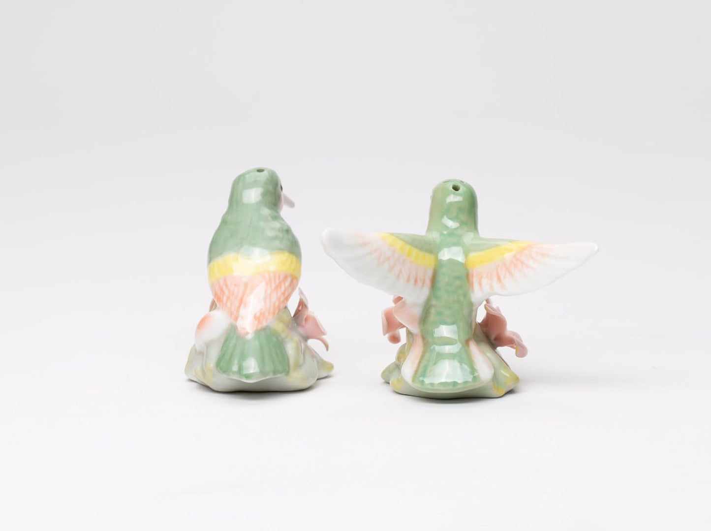 Appletree Design Hummingbird Bird Porcelain Salt & Pepper Shakers Set 3-1/8" L