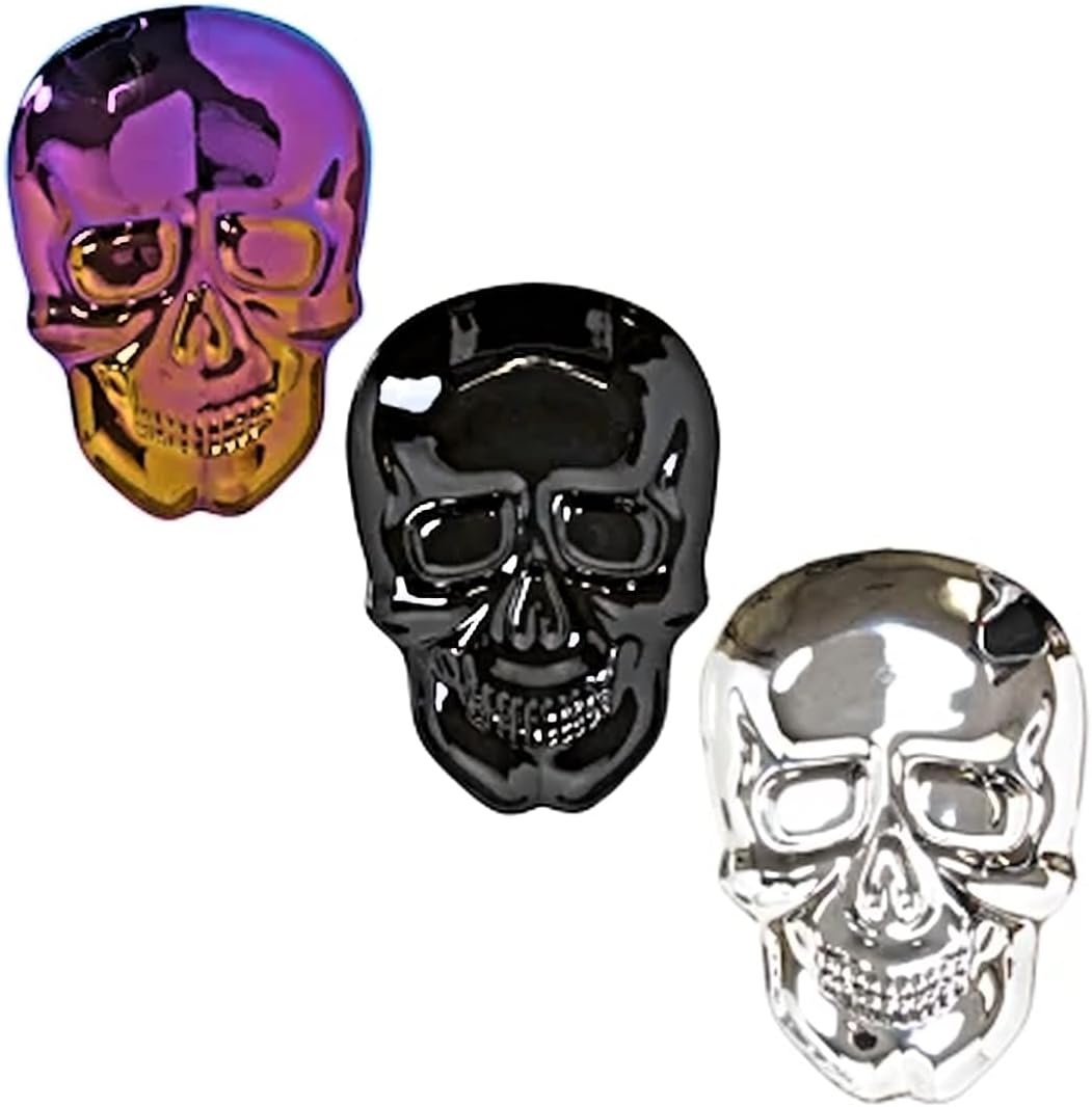 Halloween Plastic Skull Trays BPA Free Set of 3, 23.5x33 cm