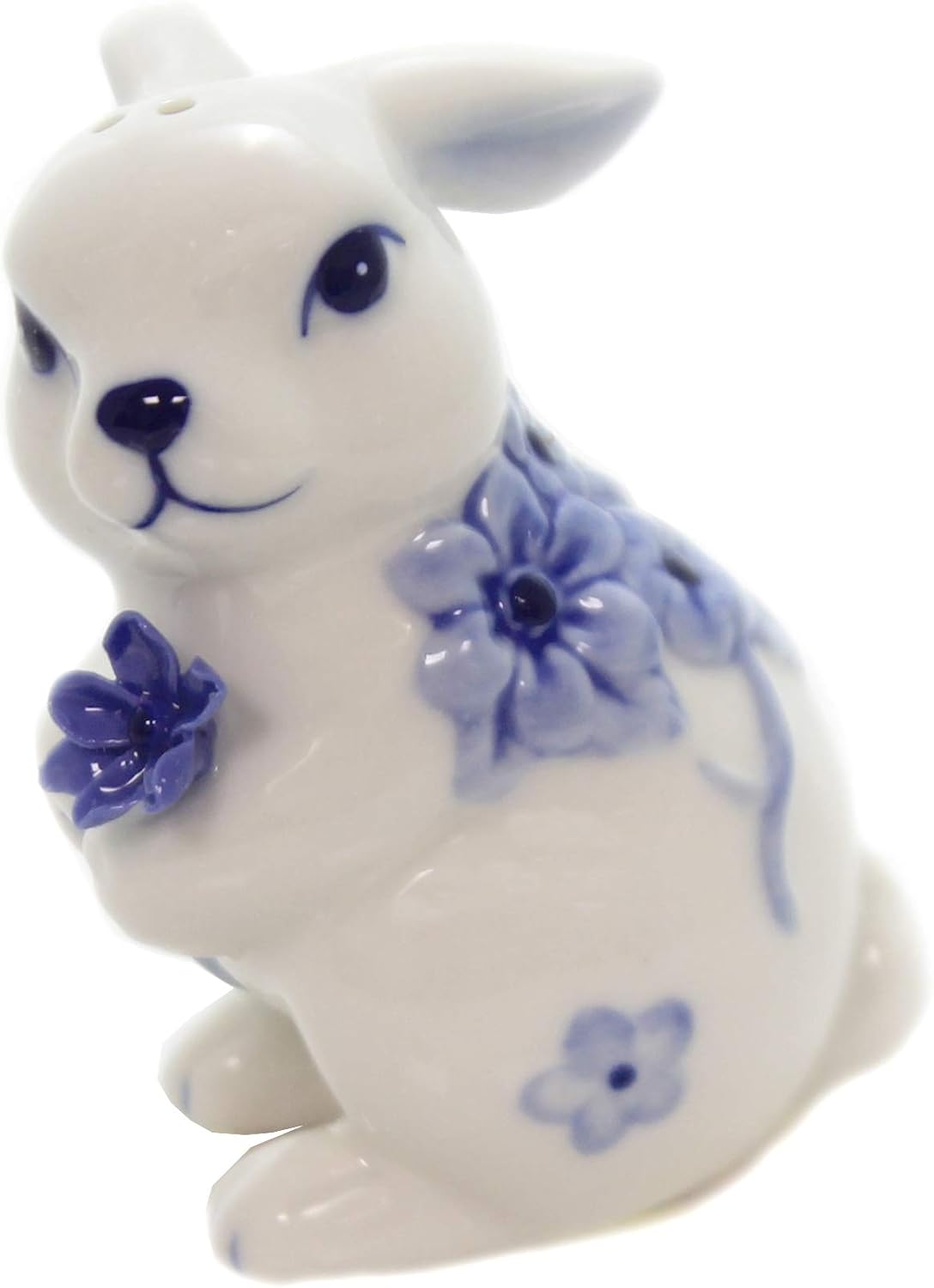 Cosmos Gifts Fine Ceramic White Bunny Rabbit Salt and Pepper Shakers Set 3-3/8" H