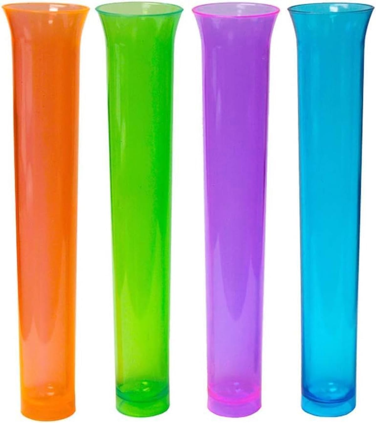 Tube Shot Glasses BPA Free Plastic 5.5in 1.25oz 20 Pack